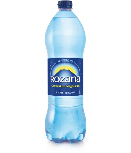 ROZANA EAU MINERALE NATURELLE PETILLANTE 1.00 L 1000 ML