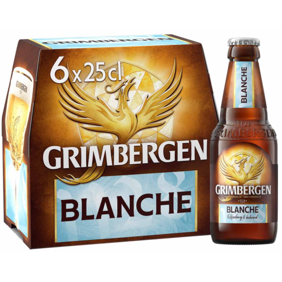 BIERE BLANCHE D'ABBAYE GRIMBERGEN  6X25CL
