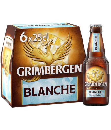 BIERE BLANCHE D'ABBAYE GRIMBERGEN  6X25CL
