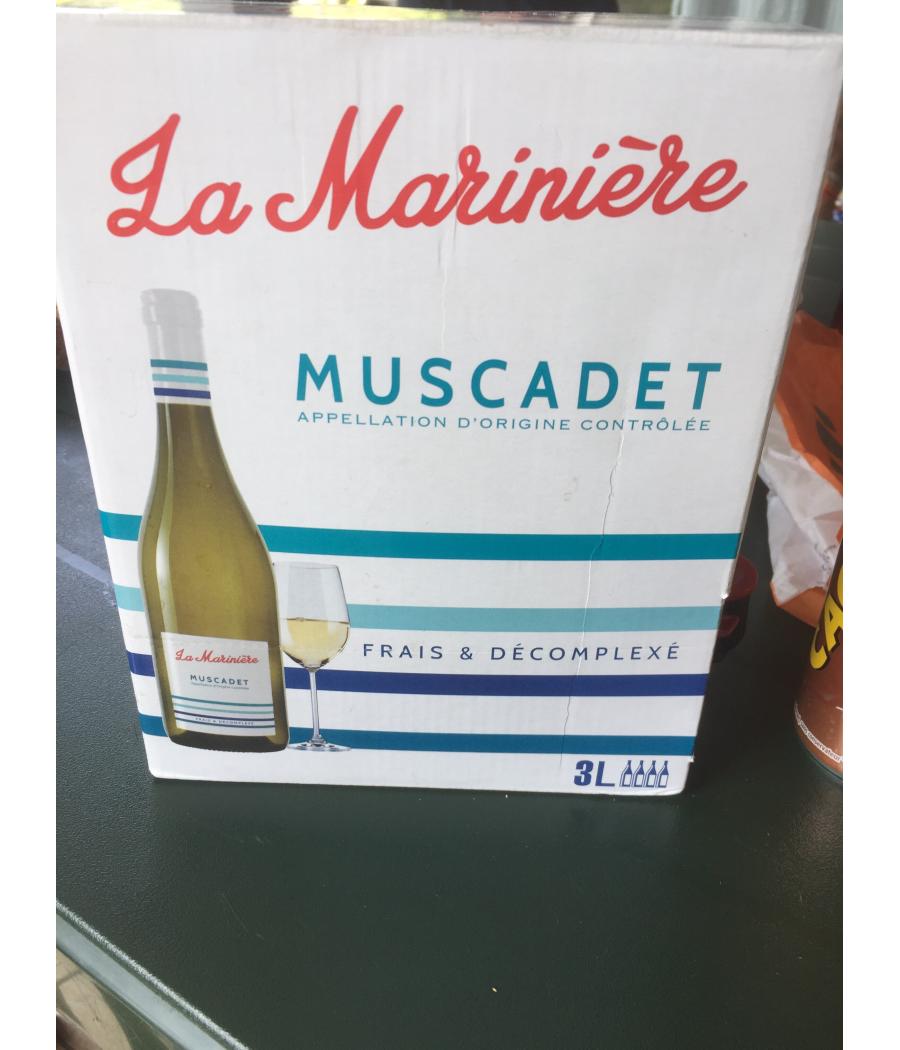 VIN BLANC  LA MARINIERE  AOC MUSCADET 3L