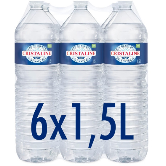 EAU DE SOURCE CRISTALINE 1.5L