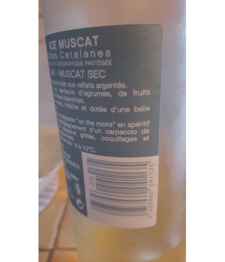 VIN BLANC SEC ICE MUSCAT VIGNERONS CATALANS 75CL
