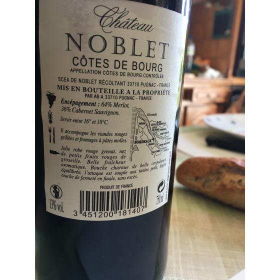 COTES DE BOURG RG CH. NOBLET 75CL