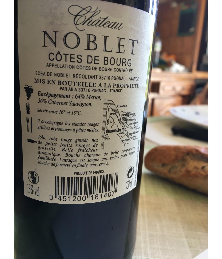 COTES DE BOURG RG CH. NOBLET 75CL