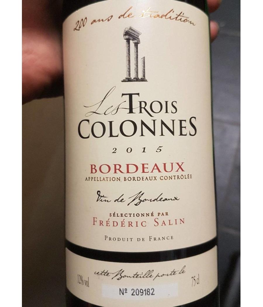 VINHO CHATEAU LE TROIS COLONES BORDEAUX 750ML 2009