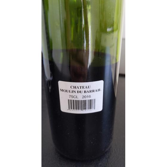 BORDEAUX SUPERIEUR CHATEAU MOULIN DU BARRAIL 750ML