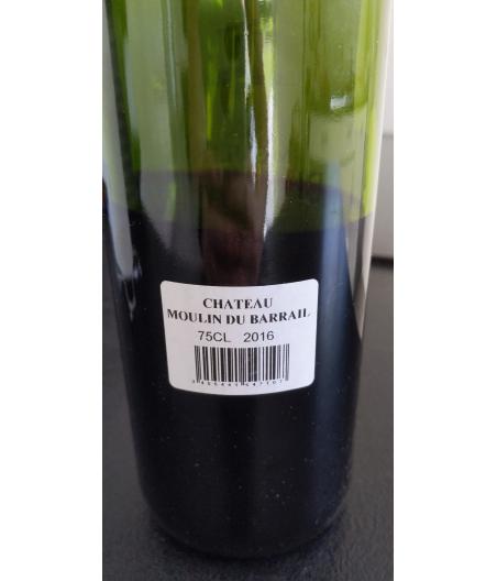 BORDEAUX SUPERIEUR CHATEAU MOULIN DU BARRAIL 750ML