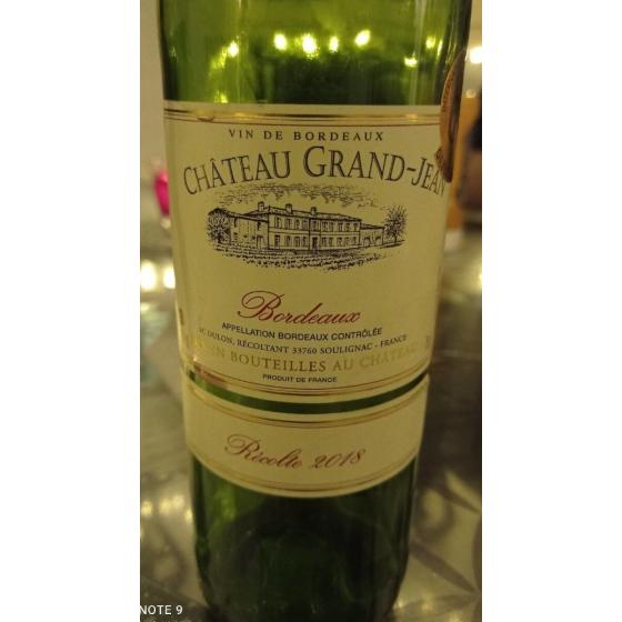VIN DE BORDEAUX CHATEAU GRAND-JEAN 2018
