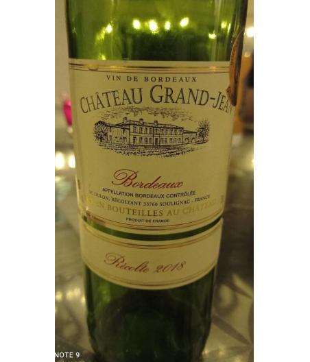 VIN DE BORDEAUX CHATEAU GRAND-JEAN 2018
