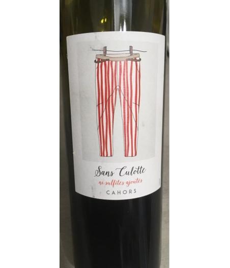VIN SANS CULOTTE NI SULFITES CAHORS 75CL