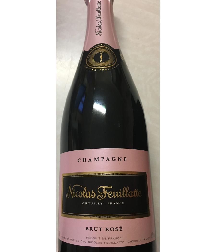 CHAMPAGNE BRUT ROSE NICOLAS FEUILLATE 75 CL