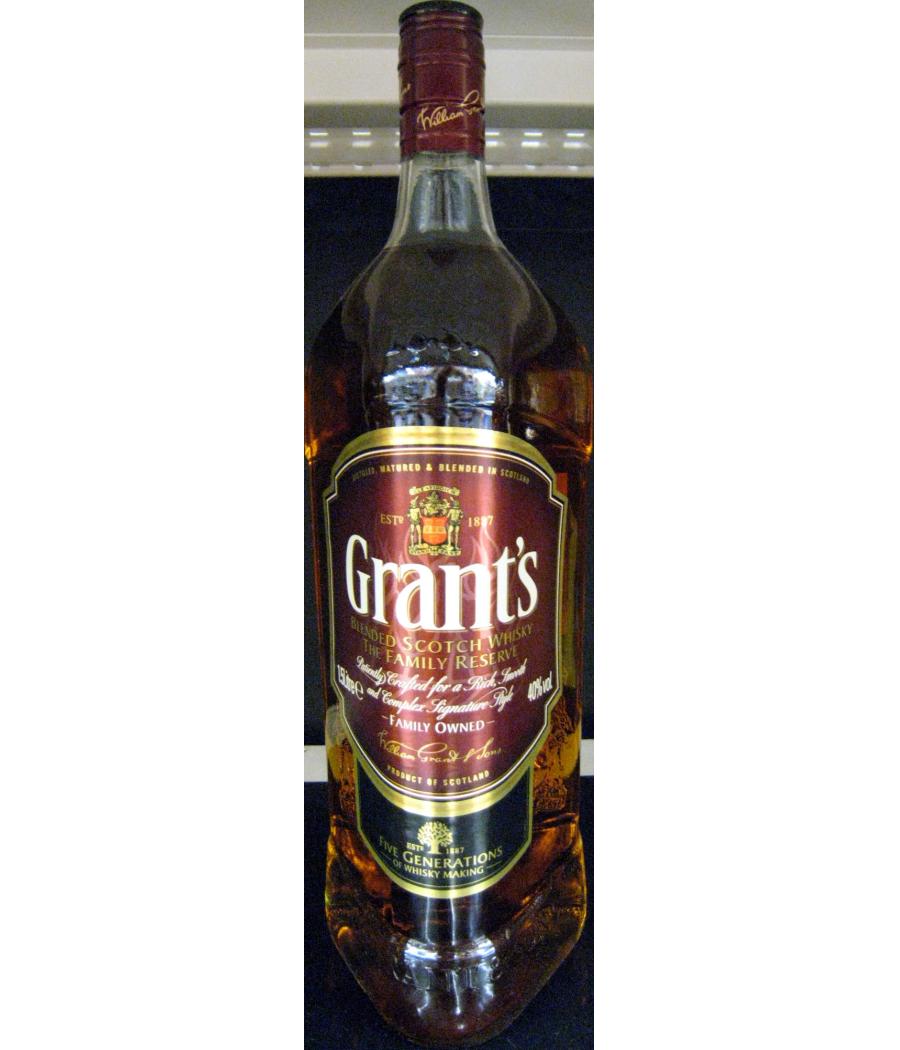WHISKY ECOSSAIS  GRANT'S 1,5L