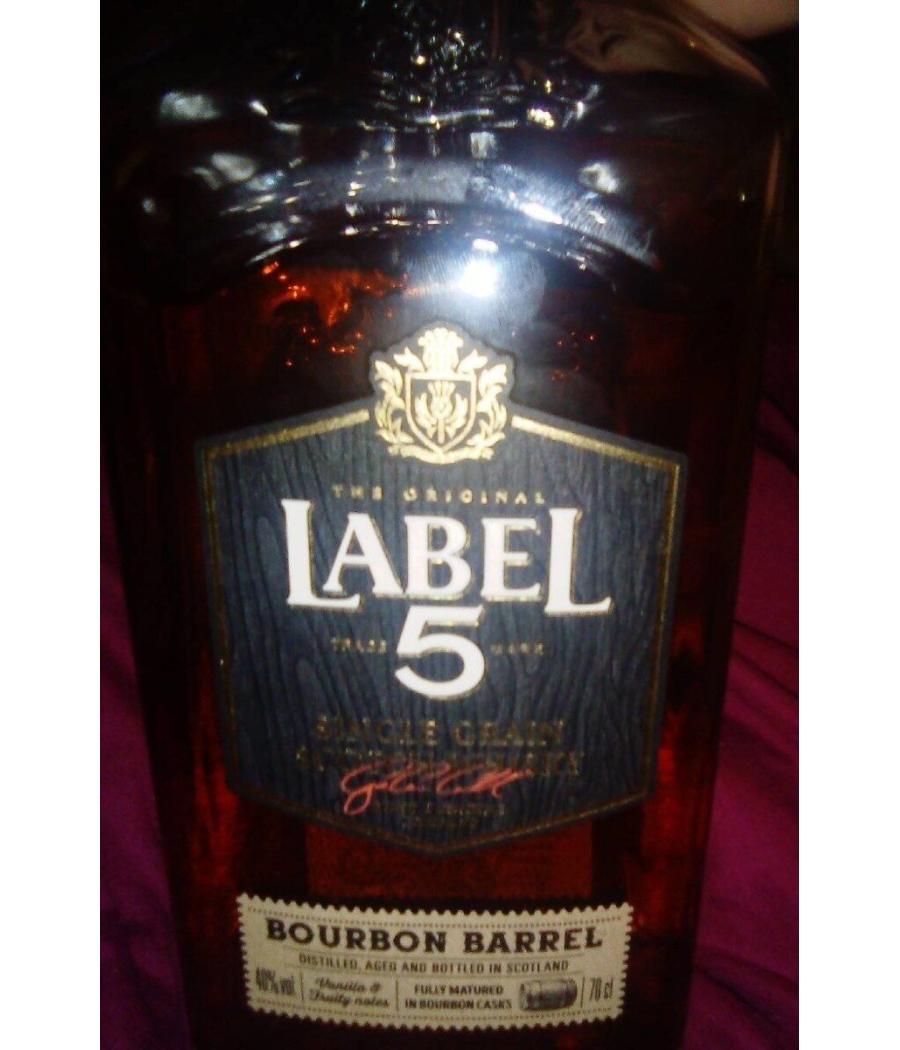 WHISKY SCOTCH LABEL 5 BOURBON BARREL 70CL