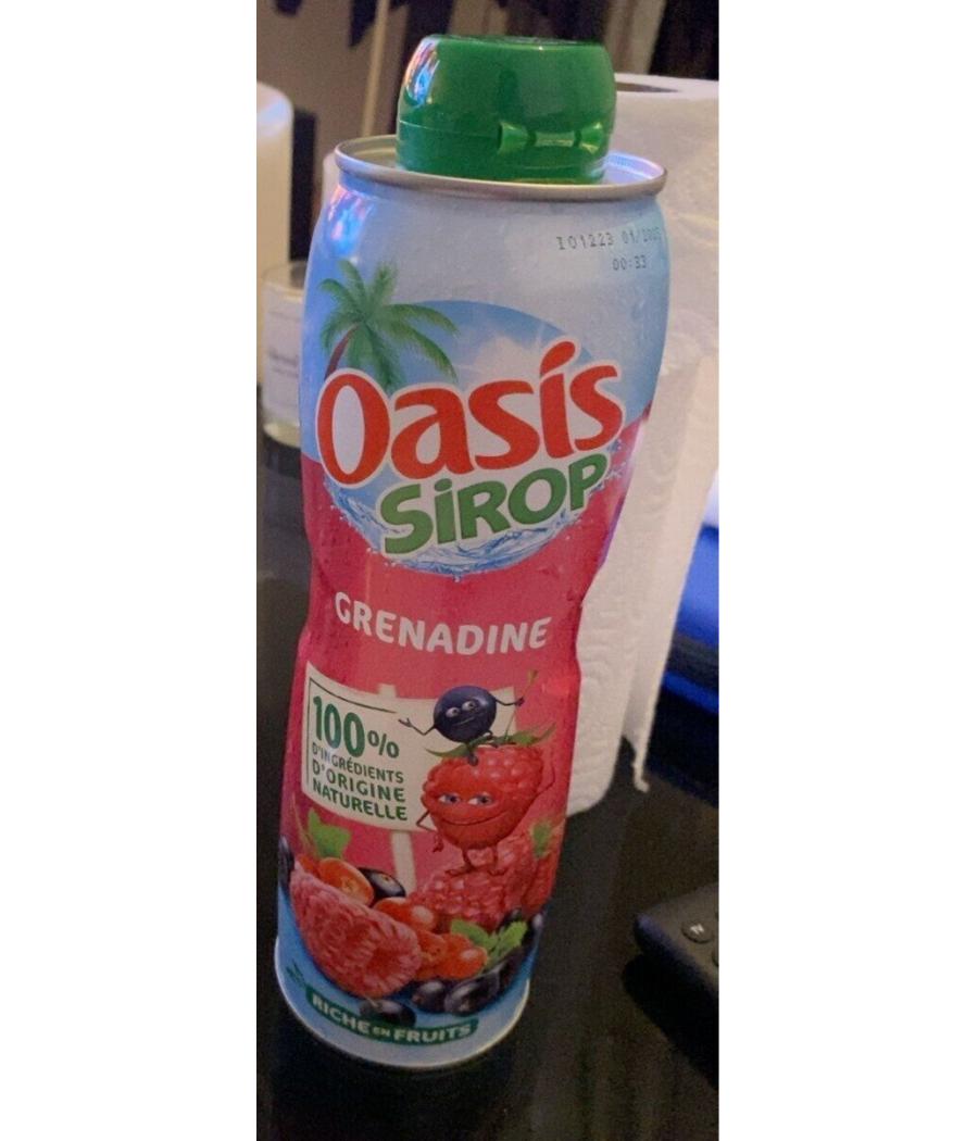 SIROP GRENADINE OASIS 75CL