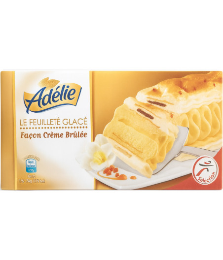 GLACE ADELIE FEUILLETE FACON CREME BRULEE  354G