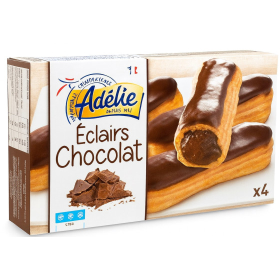 ECLAIRS AU CHOCOLAT ADELIE X4 200G