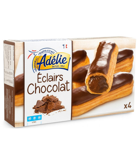 ECLAIRS AU CHOCOLAT ADELIE X4 200G