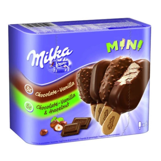 MINI CHOCOLAT-VANILLE ET NOISETTES  226G x6