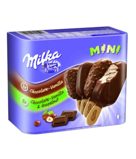 MINI CHOCOLAT-VANILLE ET NOISETTES  226G x6