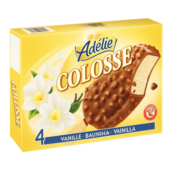 COLOSSE VANILLE (G) ENROBAGE CHOCOLAT AU LAIT - AMANDES 480 G