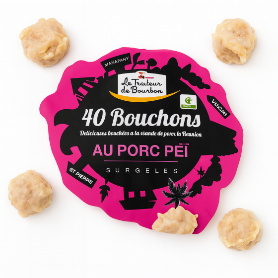 BOUCHONS AU PORC PEI LE TRAITEUR DE BOURBON 40 PIECES