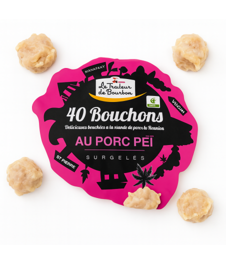 BOUCHONS AU PORC PEI LE TRAITEUR DE BOURBON 40 PIECES