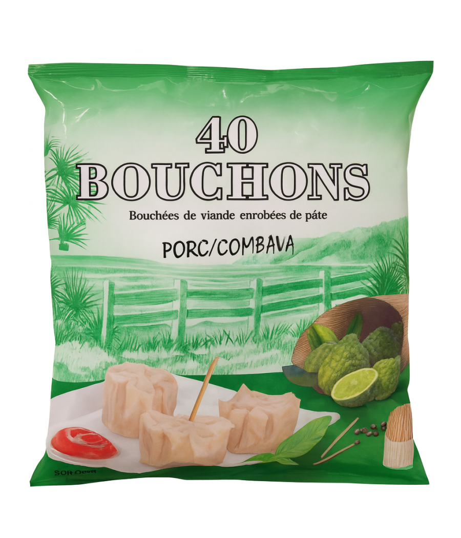 BOUCHONS PORC COMBAVA 40PIECES