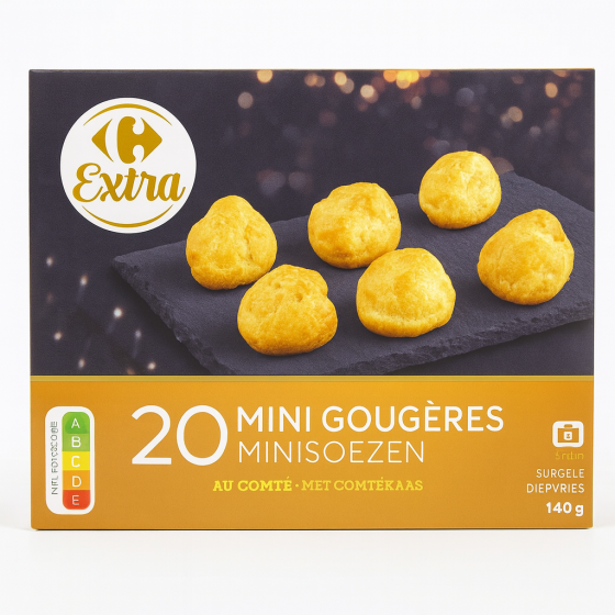 MINI GOUGERES AU COMTE CARREFOUR 140G