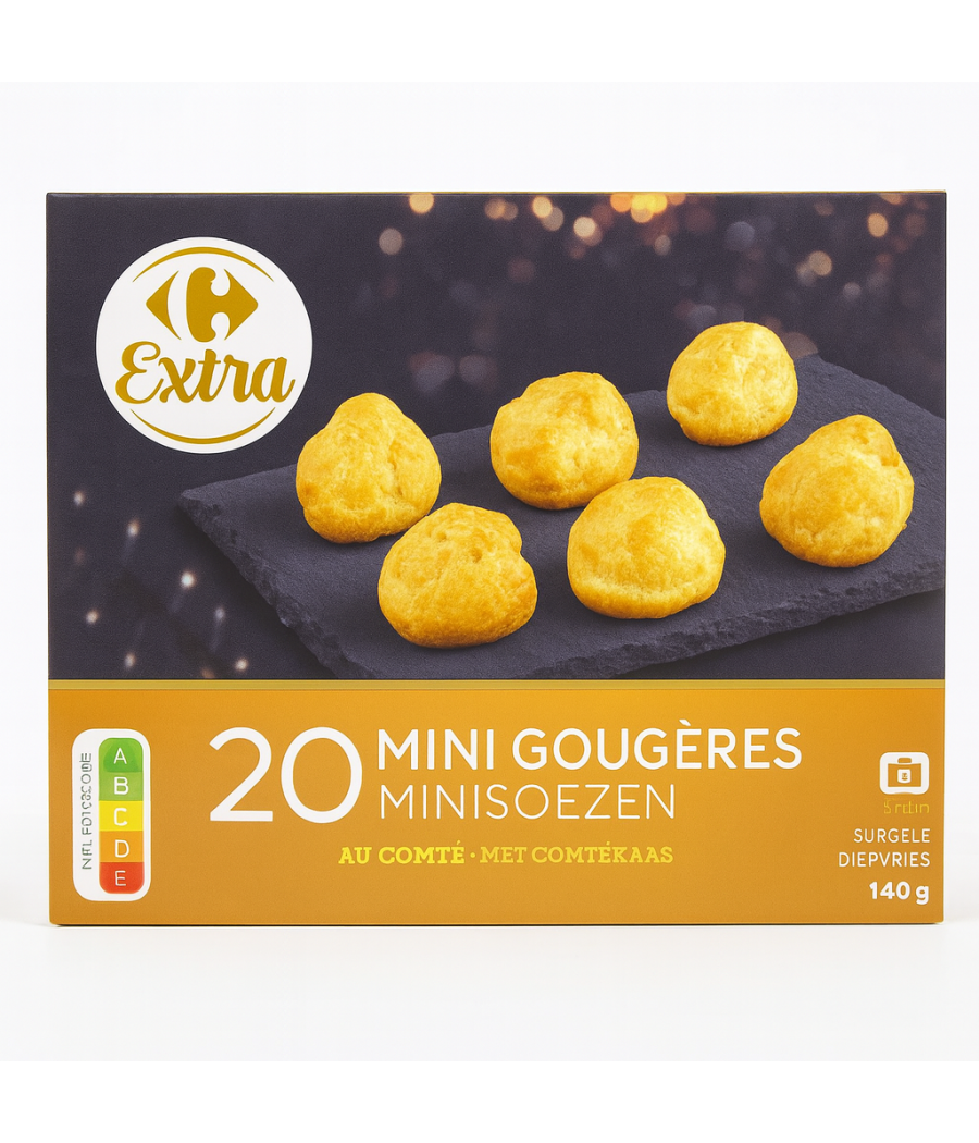 MINI GOUGERES AU COMTE CARREFOUR 140G