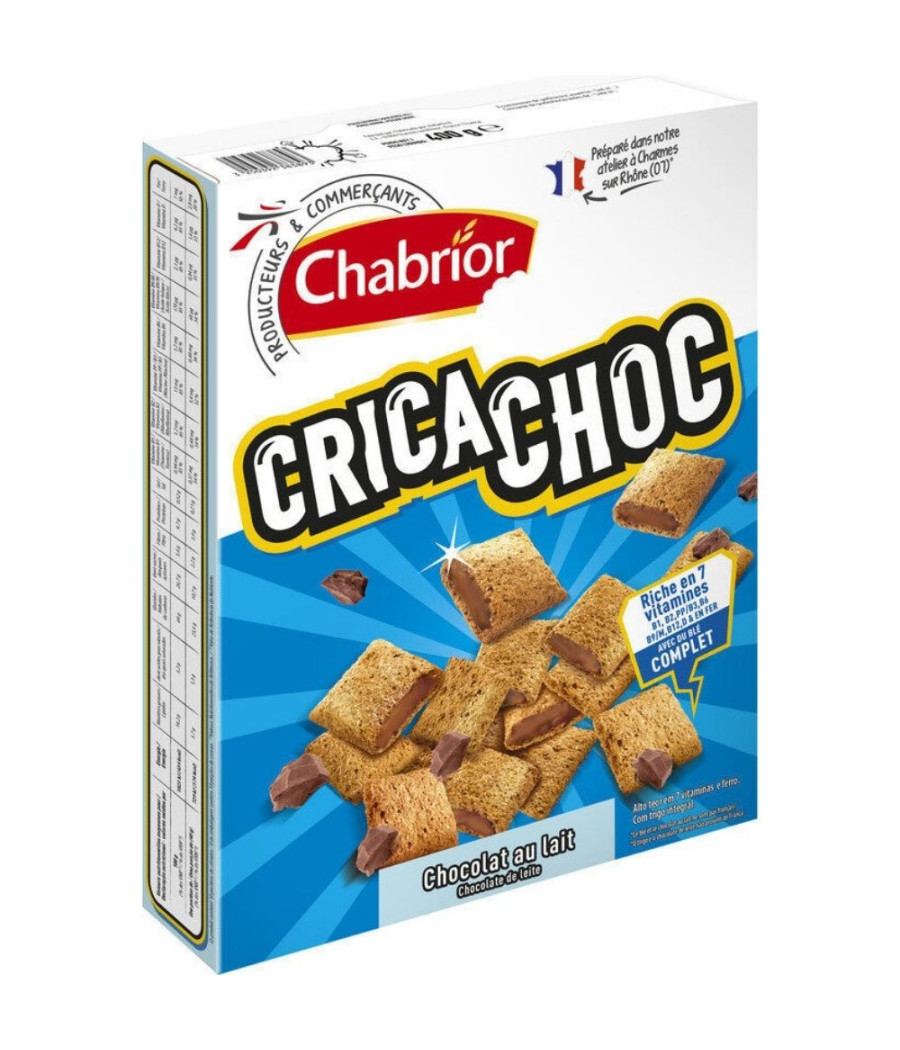 CEREALES CRICA CHOCOLAT AU LAIT CHABRIOR 400G