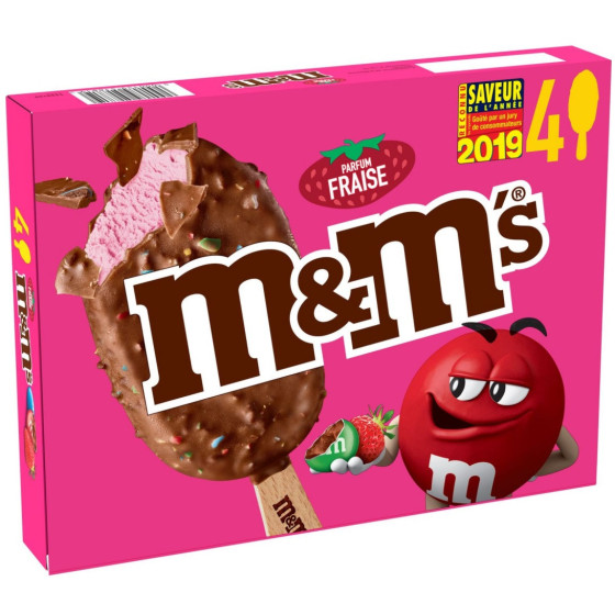 GLACES M&M\'S 4 X 80 ML
