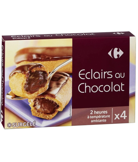 4 ECLAIRS AU CHOCOLAT 200 G
