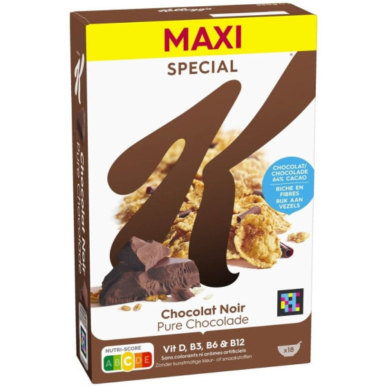 CEREALES SPECIAL K CHOCOLAT NOIR 550G
