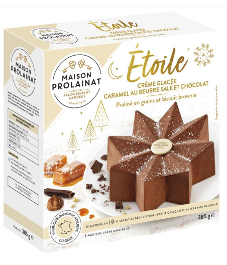 ETOILE - CREME GLACEE CARAMEL AU BEURRE SALE ET CHOCOLAT 385 G