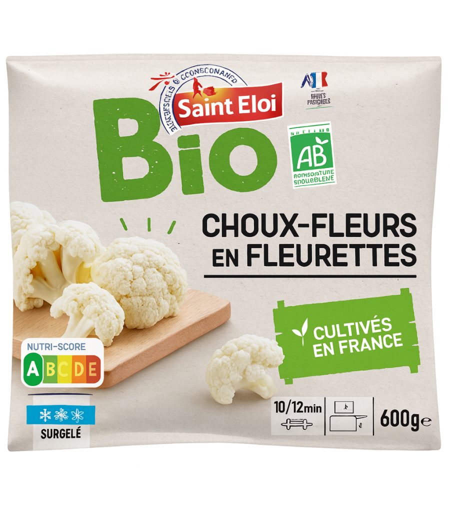 CHOUX FLEURS EN FLEURETTE BIO ST-ELOI 600G