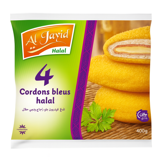 CORDON BLEU DE VOLAILLE HALAL AL JAYID 400G