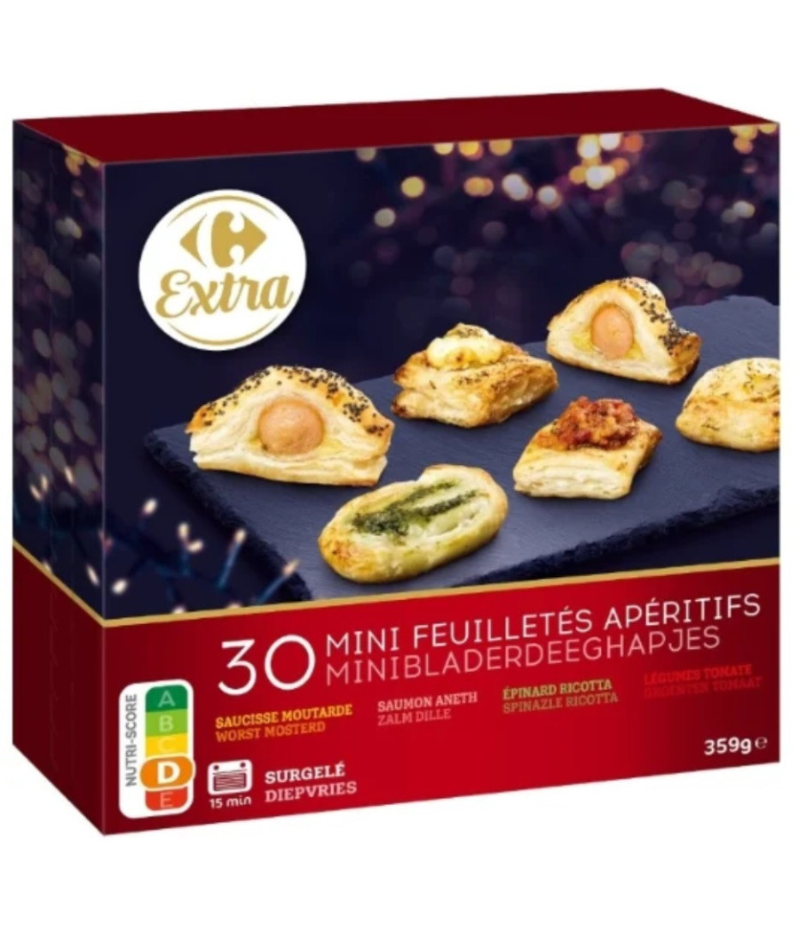 32 MINI-FEUILLETES APERITIFS 352 G