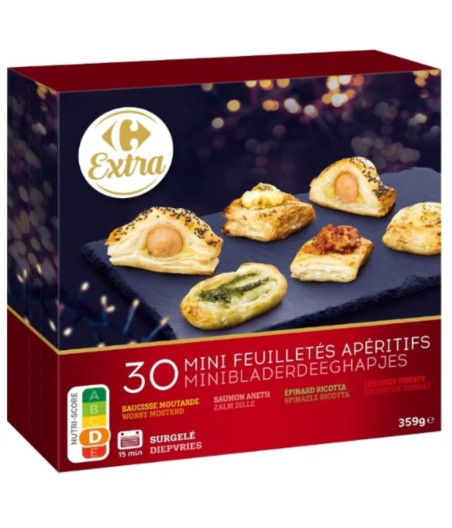 32 MINI-FEUILLETES APERITIFS 352 G
