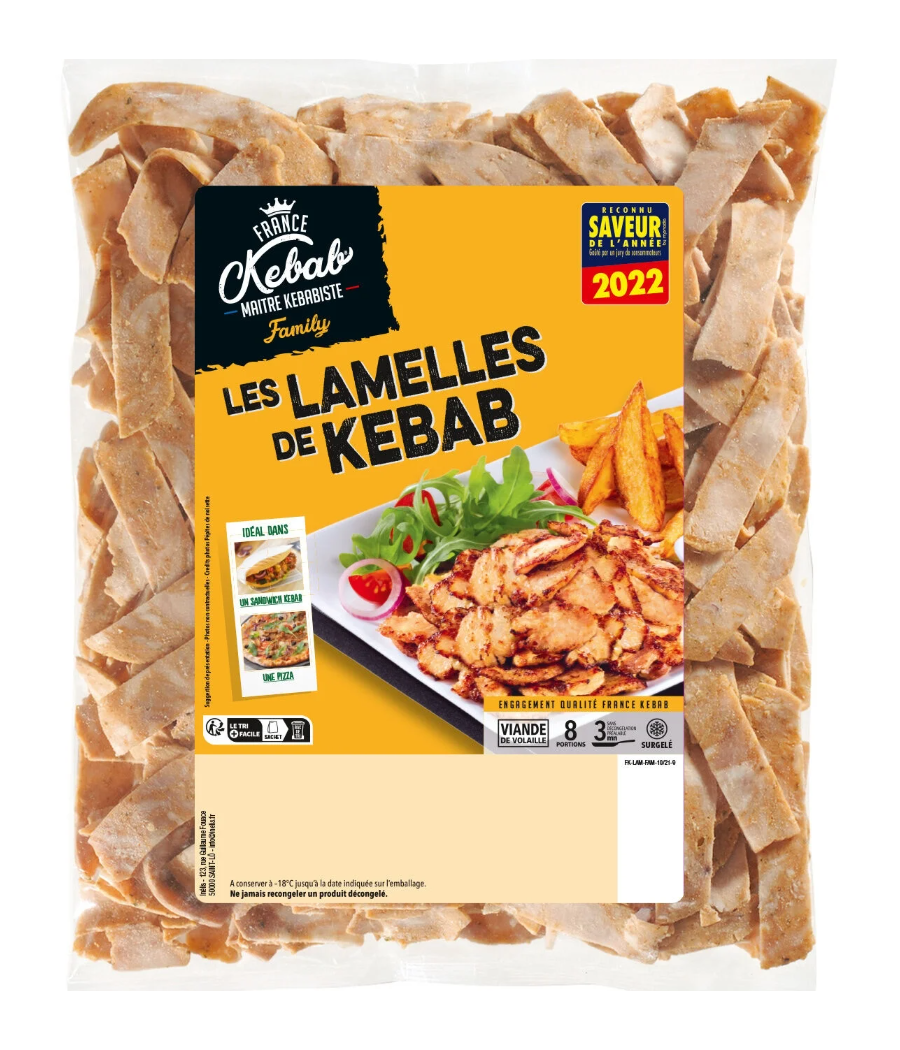 KEBAB EN LAMELLES 750G