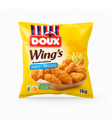 WING’S DE POULET PANEES DOUX 1KG