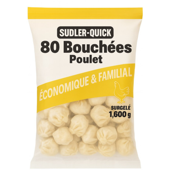 80 BOUCHONS POULET SULDER QUICK 1.60 KG