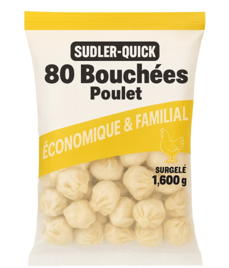 80 BOUCHONS POULET SULDER QUICK 1.60 KG