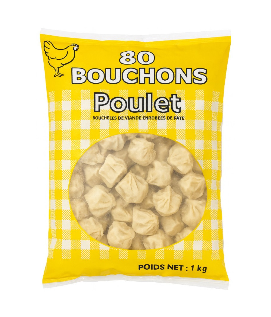 BOUCHONS POULET X80 PP ASIA FOOD 1KG