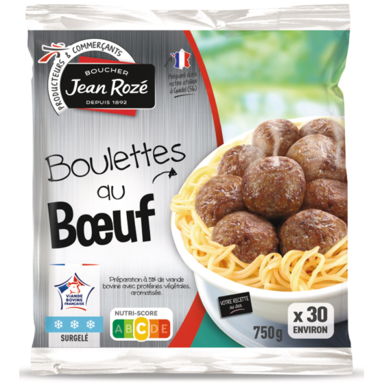 BOULETTES AU BOEUF JEAN ROZE  750G