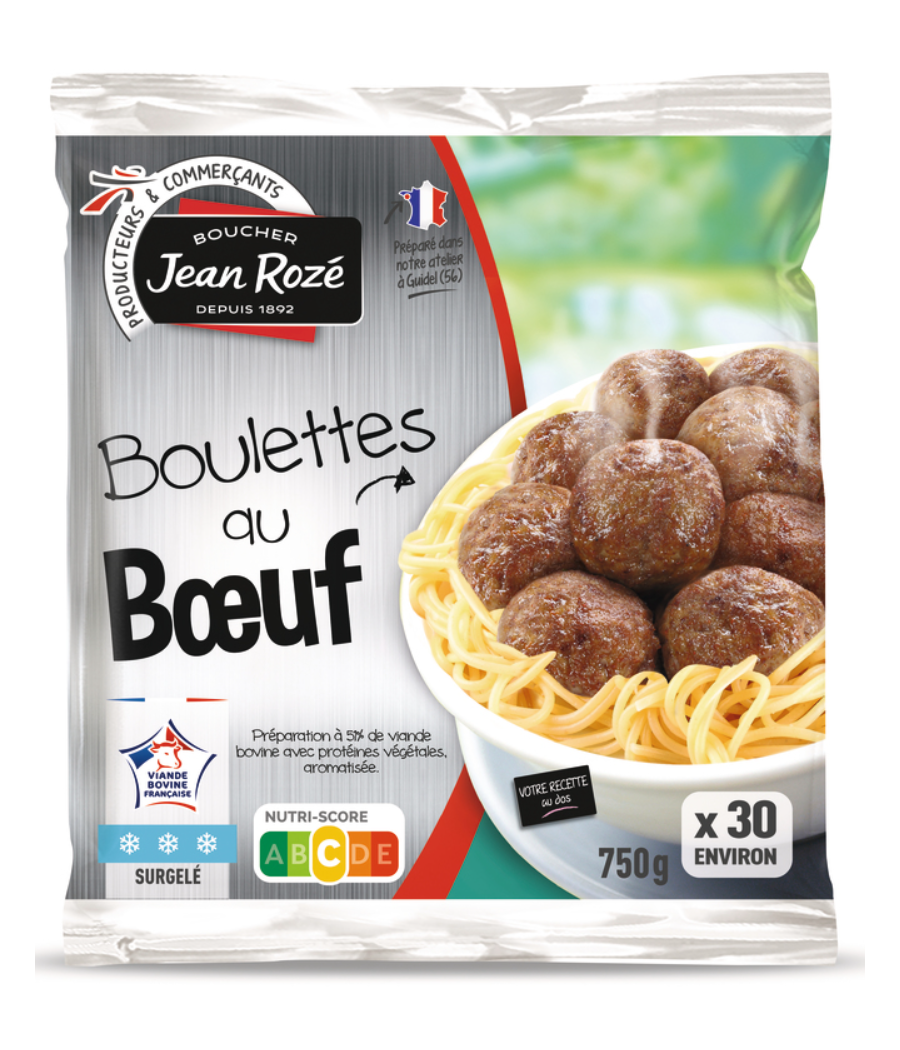 BOULETTES AU BOEUF JEAN ROZE  750G