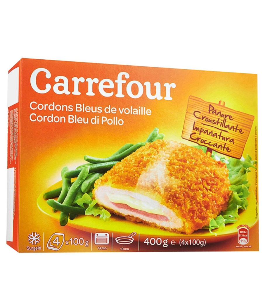 CORDONS BLEUS DE POULET CARREFOUR  400G