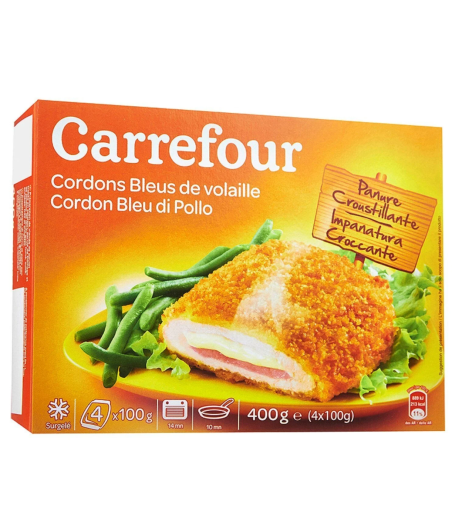 CORDONS BLEUS DE POULET CARREFOUR  400G