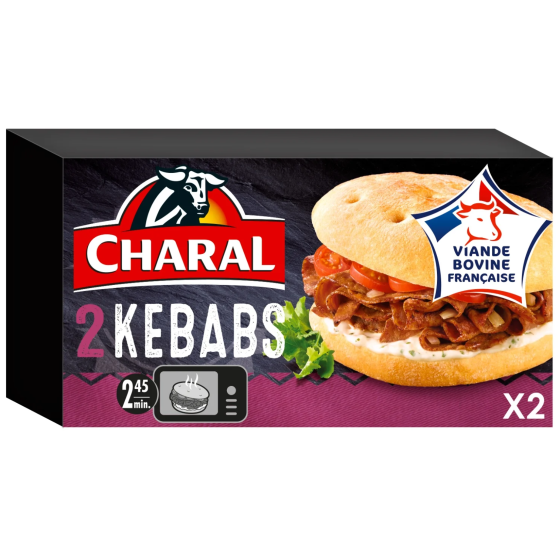 KEBABS, RECETTE AU BOEUF GRILLE CHARAL  500G