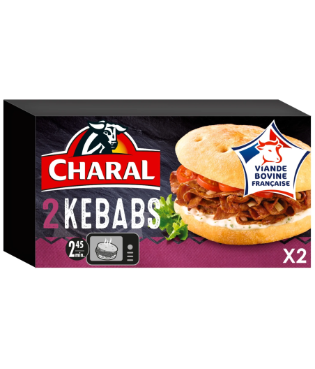 KEBABS, RECETTE AU BOEUF GRILLE CHARAL  500G