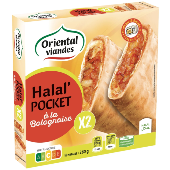 HALAL POCKET BOLOGNAISE ORIENTAL VIANDES 260G